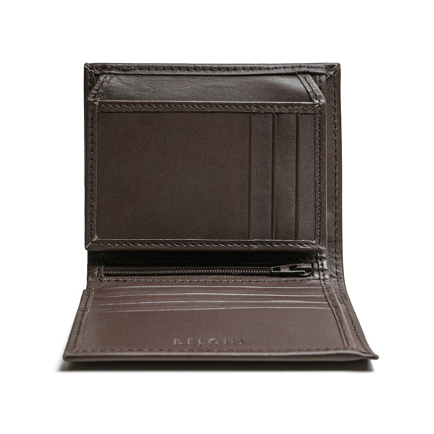 Dark Brown Plain Design Wallet